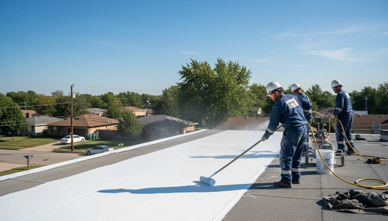 Commercial roof coating in Pierceville, KS near me